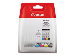 Canon CLI-571 C/M/Y/BK Value Pack - 4-pack - svart, gul, cyan, magenta - original - blekkbeholder