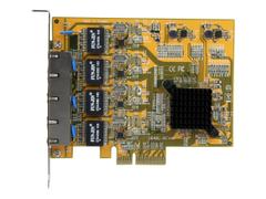 StarTech 4 Port Gigabit NIC PCIe Network Card - Quad Port Adapter (ST1000SPEX43) - nettverksadapter - PCIe - Gigabit Ethernet x 4