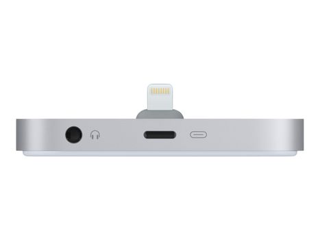 Apple iPhone Lightning Dock - Dokkestasjon - romgrå - for iPhone 5, 5c, 5s, 6, 6 Plus, 6s, 6s Plus, SE; iPod touch (5G, 6G) (ML8H2ZM/A)