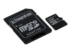 Kingston Flashminnekort (microSDHC til SD-adapter inkludert) - 16 GB - UHS Class 1 / Class10 - microSDHC UHS-I