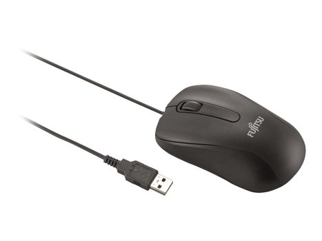 Fujitsu M520 - mus - USB - svart (S26381-K467-L100)