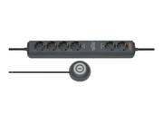 Brennenstuhl Eco-Line Extension Socket Comfort Switch Plus EL CSP 24 6-way 1,5m H05VV-F 3G1,5 2 permanent,  4 switchable - flerkoplingslist (1159560516)