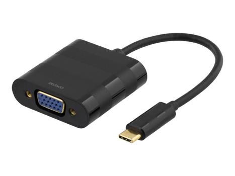 Deltaco USBC-VGA - ekstern videoadapter - svart (USBC-VGA)