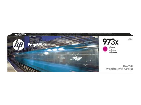 HP 973X - Høy ytelse - magenta - original - PageWide - blekkpatron - for PageWide Managed MFP P57750, P55250; PageWide Pro 452, 477