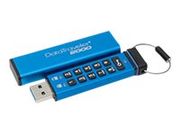 Kingston DataTraveler 2000 - USB-flashstasjon - kryptert - 64 GB - USB 3.0 / USB-C (DT2000/64GB)