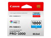Canon PFI-1000 C - cyan - original - blekkbeholder (0547C001)