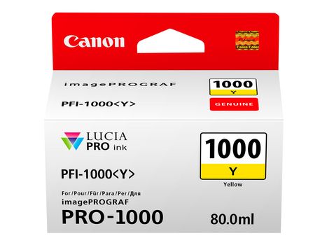 Canon PFI-1000 Y - gul - original - blekkbeholder (0549C001)
