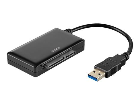 Deltaco USB3-SATA6G3 - Diskkontroller - SATA 6Gb/s - USB 3.0 (USB3-SATA6G3)