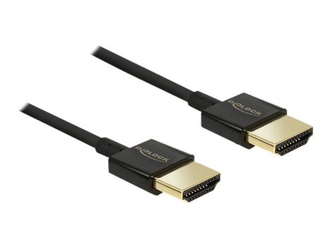 Delock Slim Premium - HDMI-kabel med Ethernet - 3 m (84774)