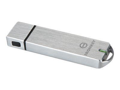 Kingston IronKey Basic S1000 - USB-flashstasjon - 64 GB - TAA-samsvar (IKS1000B/64GB)