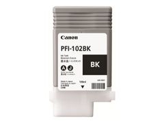 Canon PFI-102 BK - 130 ml - fargestoffbasert svart - original - blekkbeholder - for imagePROGRAF iPF510, iPF610, iPF650, iPF655, iPF750, iPF755, iPF760, iPF765, LP17, LP24