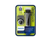 Philips OneBlade Pro QP6520 - trimmer - svart / sølv (QP6520/20)