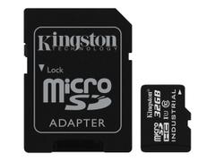Kingston Flashminnekort (microSDHC til SD-adapter inkludert) - 32 GB - UHS Class 1 / Class10 - microSDHC UHS-I