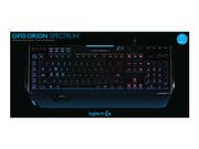 Logitech G910 Orion Spectrum RGB Mechanical Gaming - Tastatur - bakgrunnsbelyst - USB - Nordisk - nøkkelsvitsj: Romer-G (920-008016)