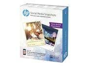 HP Social Media Snapshots - fotopapir - bløtblank - 25 ark - 100 x 130 mm - 265 g/m² (W2G60A)