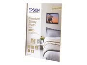 Epson Premium Glossy Photo Paper - fotopapir - blank - 30 ark - 130 x 180 mm - 255 g/m² (C13S042154)