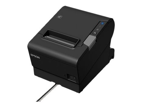 Epson TM T88VI - Kvitteringsskriver - termolinje - Rull (7,95 cm) - 180 x 180 dpi - inntil 350 mm/sek - USB 2.0, LAN, seriell, NFC, USB 2.0 vert - svart (C31CE94112A0)