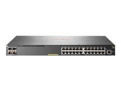 Hewlett Packard Enterprise HPE Aruba 2930F 24G PoE+ 4SFP+ - switch - 24 porter - Styrt - rackmonterbar