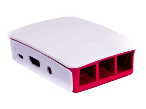 Raspberry Pi Boks - hvit, bringebær - for Raspberry Pi 2 Model B, 3 Model B