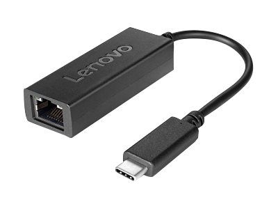 Lenovo nettverksadapter - USB-C - USB-C + Gigabit Ethernet (4X90L66917)