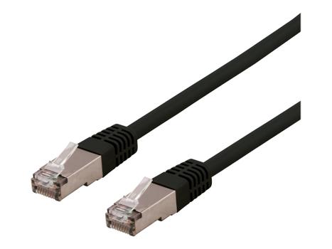 Deltaco SFTP-603SH - koblingskabel - 30 cm - svart (SFTP-603SH)