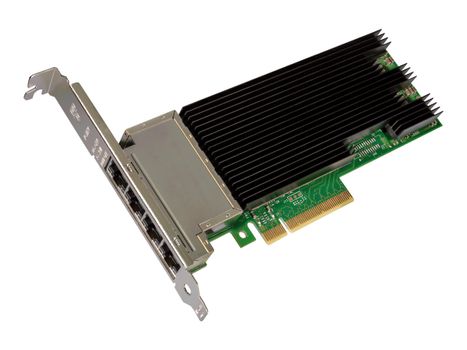 Intel Ethernet Converged Network Adapter X710-T4 - nettverksadapter - PCIe 3.0 x8 - 10Gb Ethernet x 4 (X710T4BLK)