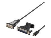 Deltaco USB type C-adapter - USB-C til DB-9 - 1.5 m (USBC-1103)