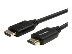 StarTech 3ft (1m) Premium Certified HDMI 2.0 Cable with Ethernet, High Speed Ultra HD 4K 60Hz HDMI Cable HDR10, HDMI Cord (Male/Male Connectors), For UHD Monitors, TVs, Displays - Durable HDMI Cable (HDMM1MP) 