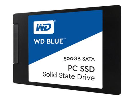 WD Blue PC SSD WDS500G1B0A - Solid State Drive - 500 GB - intern - 2.5" - SATA 6Gb/s (WDS500G1B0A)