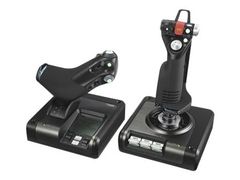 Logitech X52 Professional H.O.T.A.S. - joystick og gasspedal - kablet