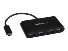 StarTech 4 Port USB 3.0 Hub - USB-C to 4x USB-A - Bus Powered - hub - 4 porter