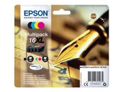 Epson 16XL Multipack - 4-pack - XL - svart, gul, cyan, magenta - original - blekkpatron (C13T16364012)