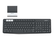 Logitech K375s Multi-Device - tastatur - Nordisk - grafitt, elfenbenshvit (920-008176)