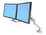 Ergotron HX monteringssett - Patented Constant Force Technology - for 2 LCD-skjermer - hvit (45-476-216)