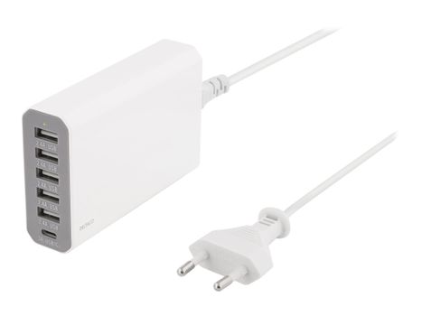 Deltaco USBC-AC101 strømadapter - USB, USB-C - 50 watt