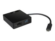 Lenovo USB-C Travel Hub - Dokkingstasjon - USB-C - VGA, HDMI - WW - for Tablet 10; ThinkPad 11; Thinkpad 13; ThinkPad A275; A285; A475; A485; L380; L380 Yoga; L480; L580; P51; P51s; P52; P52s; P71; T25; T470 (4X90M60789)