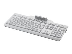 Fujitsu KB 100 SCR - tastatur - Nordisk - grå Inn-enhet