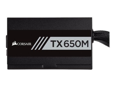 Corsair TX-M Series TX650M - Strømforsyning (intern) - ATX12V 2.4/ EPS12V 2.92 - 80 PLUS Gold - AC 100-240 V - 650 watt - aktiv PFC - Europa (CP-9020132-EU)