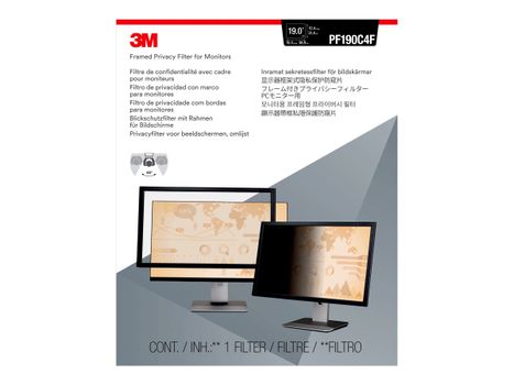 3M personvernfilter med ramme for 19" Monitors 5:4 - personvernfilter for skjerm - 19" (PF190C4F)