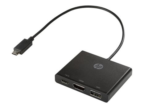 HP Multi-port Hub - dokkingstasjon - USB-C (1BG94AA#ABB)