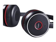Jabra Evolve 75 MS Stereo - Hodesett - on-ear - Bluetooth - trådløs - aktiv støydemping - USB (7599-832-109)