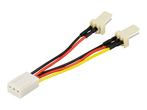 Deltaco Strømadapter - 3 pin internstr (hann) til 3 pin internstr (hunn) (SSI-36)