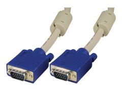 Deltaco VGA-kabel - HD-15 (VGA) (hann) til HD-15 (VGA) (hann) - 3 m