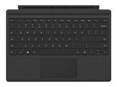Microsoft Surface Pro Type Cover (M1725) - Tastatur - med styrepute, akselerometer - Dansk/Finsk/Norsk/Svensk - svart - kommersiell - for Surface Pro (I midten av 2017), Pro 3, Pro 4