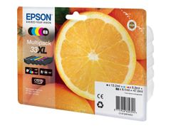 Epson 33XL Multipack - 5-pack - 47 ml - XL - svart, gul, cyan, magenta, fotosort - original - blister - blekkpatron - for Expression Premium XP-530, XP-630, XP-635, XP-640, XP-645, XP-830, XP-900
