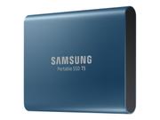 Samsung Portable SSD T5 MU-PA250 - Solid State Drive - kryptert - 250 GB - ekstern (bærbar) - USB 3.1 Gen 2 (USB-C kontakt) - 256-bit AES - Oseanblå (MU-PA250B/EU)