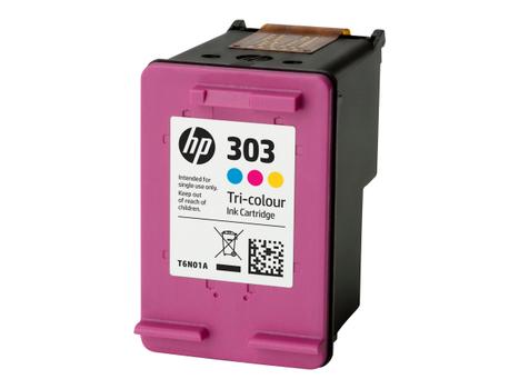 HP 303 - farge (cyan, magenta, gul) - original - blekkpatron (T6N01AE#ABE)