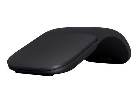 Microsoft Arc Mouse - Mus - optisk - 2 knapper - trådløs - Bluetooth 4.0 - svart (ELG-00002)