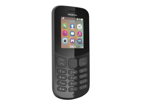 Nokia 130 - svart - funksjonstelefon - 8 MB - GSM (A00028479)