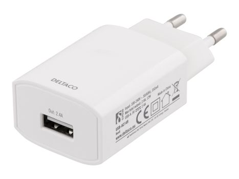 Deltaco USB-AC150 strømadapter 5V 2.4A (USB-AC150)